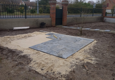 Accueil nivelage sable aménagement extérieur la ferté imbault